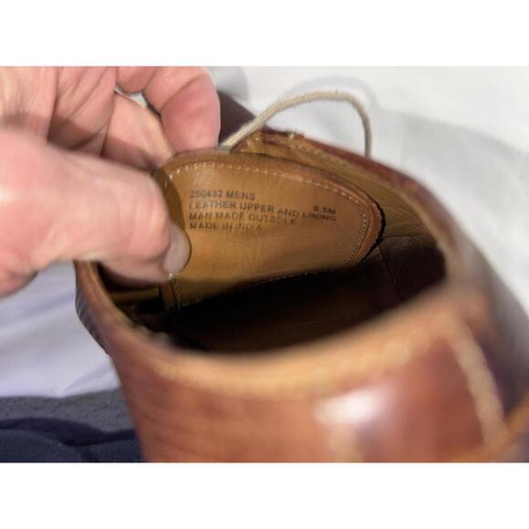 Giorgio Brutini Mens Jeffers 25043 Leather Woven Derby Shoes - Picture 8 of 8